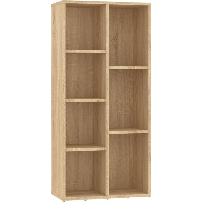 Estantería madera contrachapada color roble sonoma 50x25x106cm – comfortxl