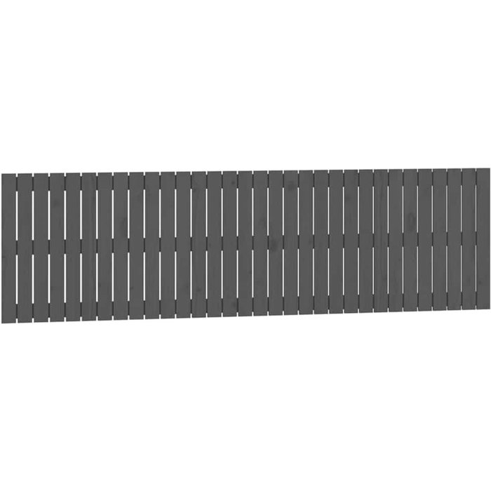 Cabecero de cama - mueble cabecero de pared madera maciza pino gris 204x3x60 cm