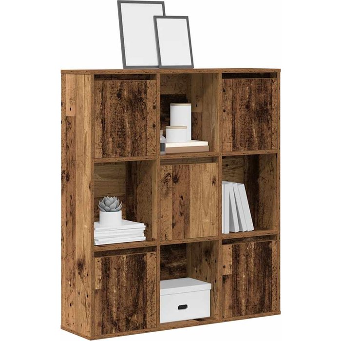 Librería antigua de madera, 89x24x101,5 cm, madera de ingeniería. - pangivo