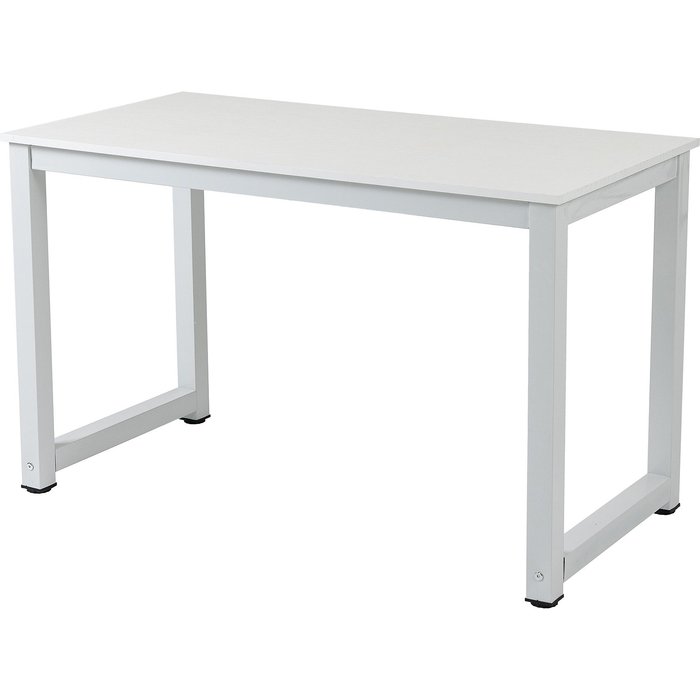 Escritorio de computadora blanco moderno para oficina en casa