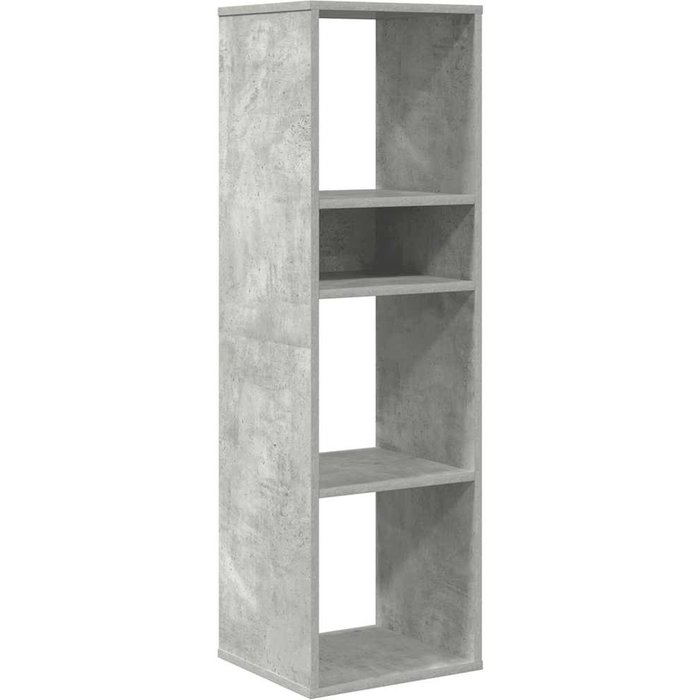 Estantería madera ingeniería gris hormigón 34x31x112 cm – comfortxl