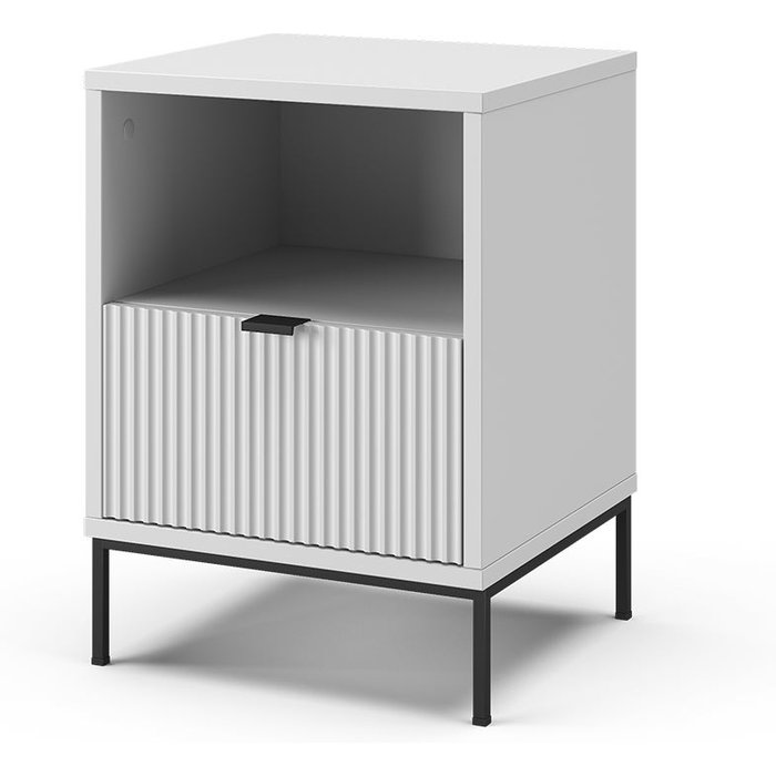 Vicco mesilla de noche eliza, blanco, 40 x 55 cm con 1 cajón