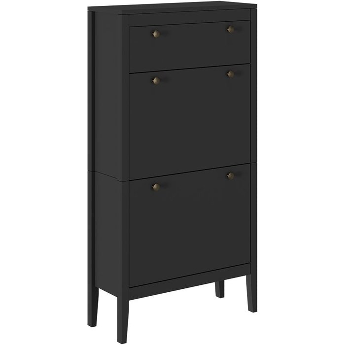 Vicco armario zapatero aron, negro, 60 x 115 cm