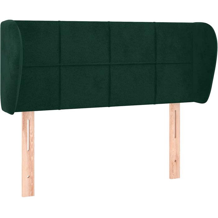 Cabecero cama - mueble cabecero de terciopelo verde oscuro 103x23x78/88 cm