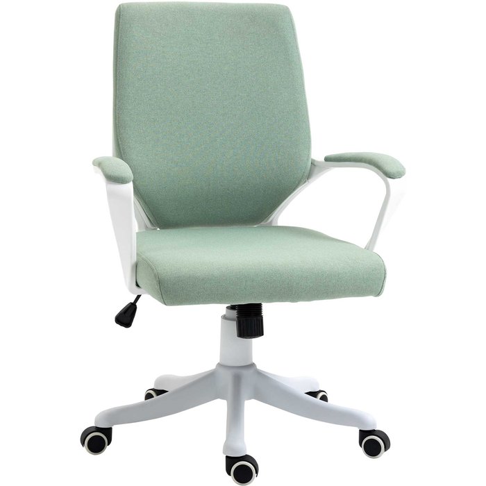 Silla oficina ergonómica verde giratoria altura ajustable soporte lumbar 120kg