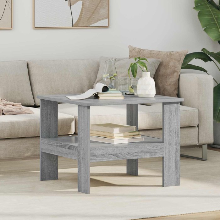 Mesa de centro sonoma grey, 57 x 55 x 45 cm, madera de ingeniería.