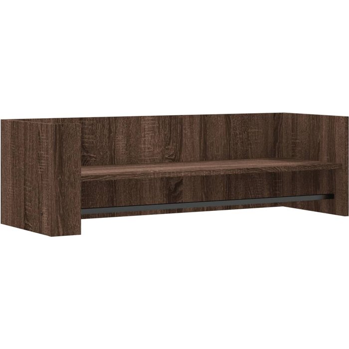 Estante de pared en madera laminada, roble marrón, 100x35x30,5 cm - comfortxl