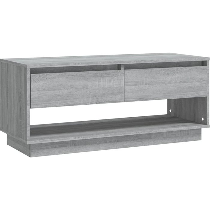 Mueble tv de madera laminada gris sonoma 102x41x44 cm - comfortxl