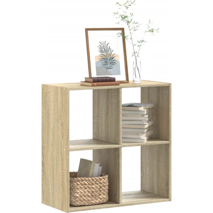 Librería roble sonoma 68,5x32x68,5 cm madera contrachapada