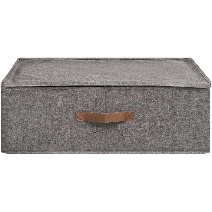 Caja de almacenaje noto,poliéster,gris,kendra home