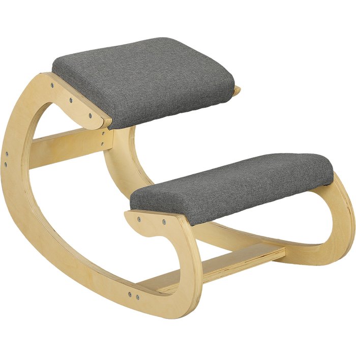 Taburete ergonómico nettlife para oficina en casa, para mejorar la postura, gris