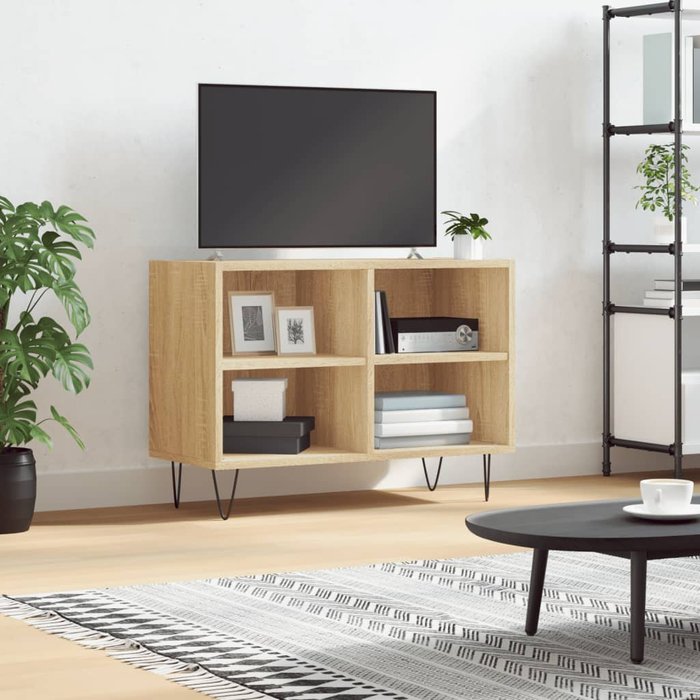Vidaxl mueble de tv madera de ingeniería roble sonoma 69,5x30x50 cm