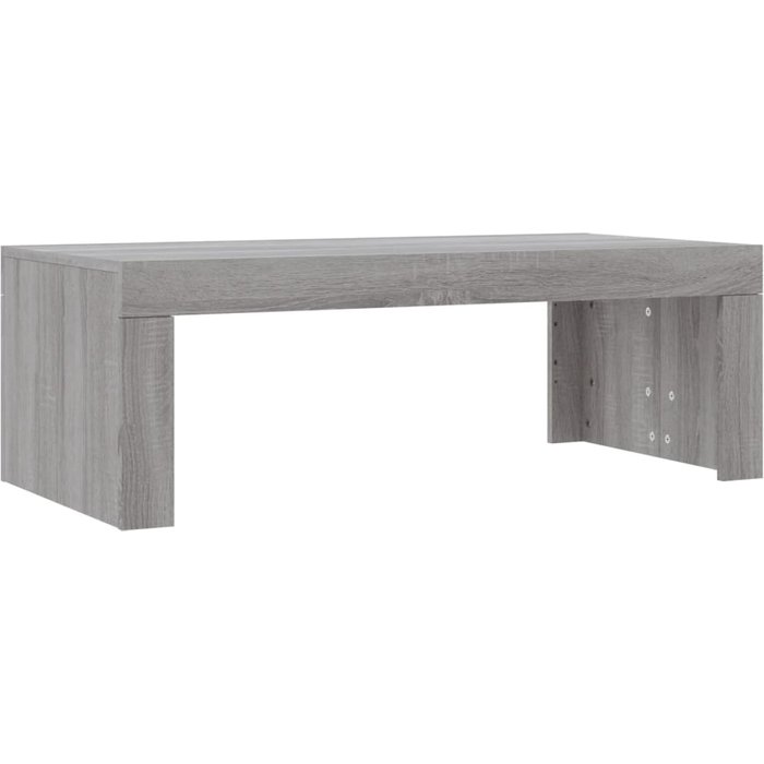 Mesa de centro de madera compuesta gris sonoma 102x50x36 cm - comfortxl