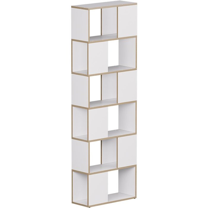 Vicco separador de ambientes eneos, blanco/roble, 60 x 186 cm