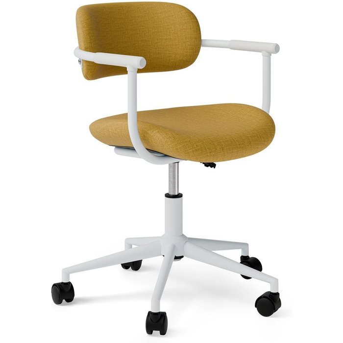 Silla de escritorio mara giratoria en mostaza