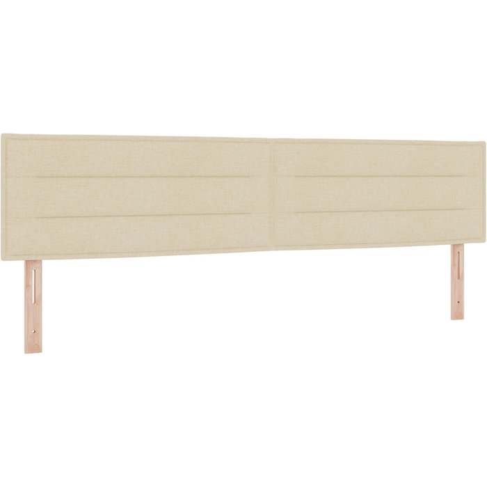 Cabecero diseño de líneas crema 200 cm tela cfw6282101