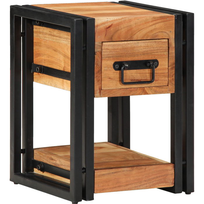 Mesita 30x30x40 cm madera maciza de acacia cfw98944