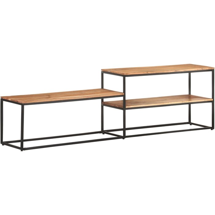 Mueble de tv 180x30x50 cm madera maciza de acacia