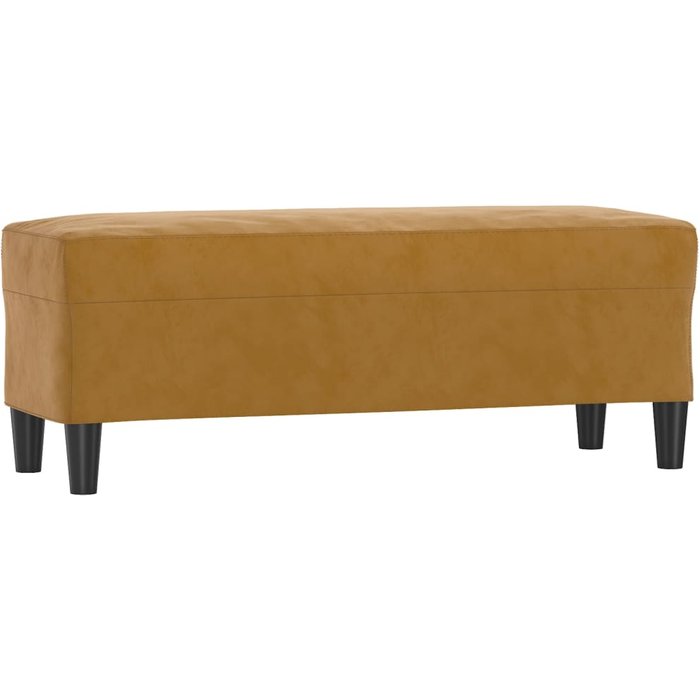 Banco/banqueta 100 x 35 x 41 cm terciopelo marrón 02_0010613