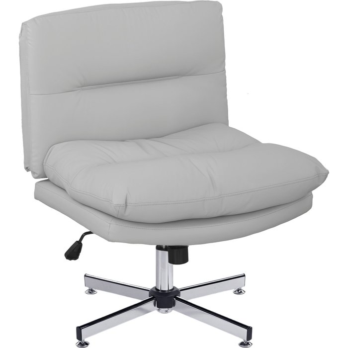 Silla de oficina homcom pu gris claro 65x65x94 cm 921-758v01lg