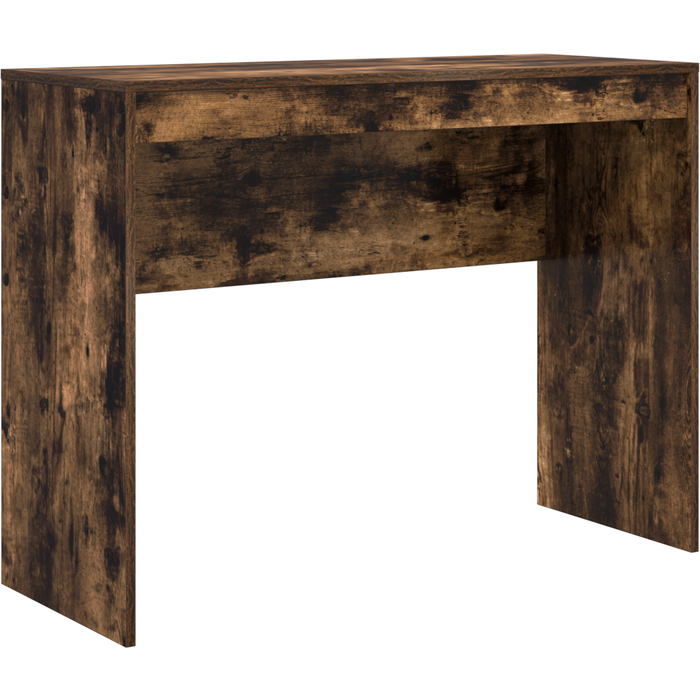 Escritorio de escritura roble ahumado madera elaborada cfw98640