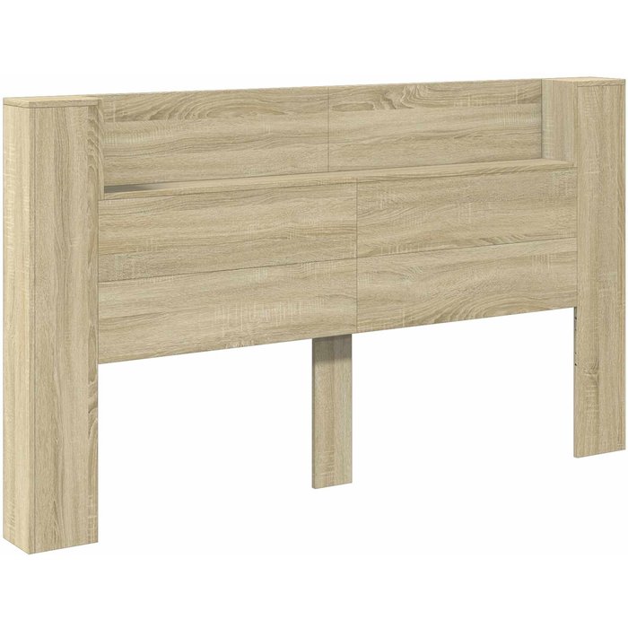 Cabecero cama - mueble cabecero con estante roble sonoma 180 x 16,5 x 103,5 cm