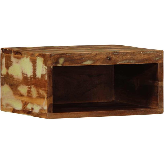 Mueble de tv de pared 40x30x19 cm madera maciza recuperada