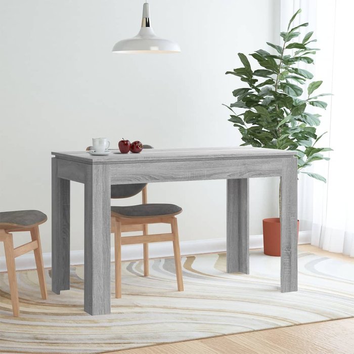 Maison exclusive - mesa de comedor madera de ingeniería sonoma gris 120x60x76 cm