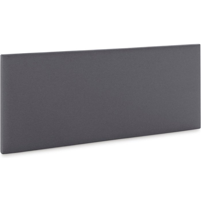 Cabecero aura tapizado en tela gris oscuro 140x60 cm