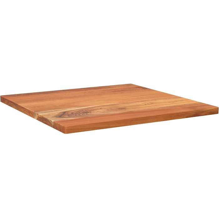Tablero de mesa cuadrado de madera maciza de acacia de 50x50x2,5 cm.