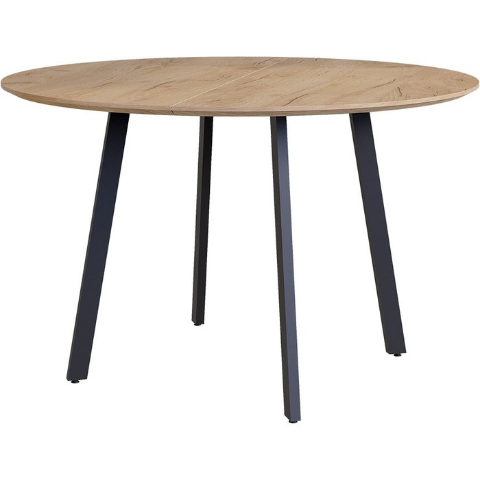 Vicco mesa de comedor halvar, negro, 120 x 120 cm