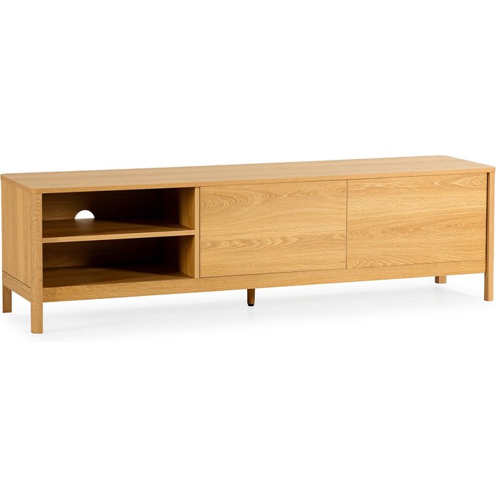 Mueble tv nassau 2 puertas efecto roble