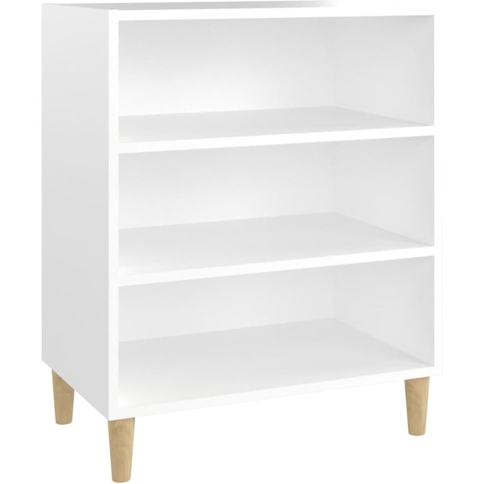 Aparador de madera contrachapada blanco 57x35x70 cm - comfortxl