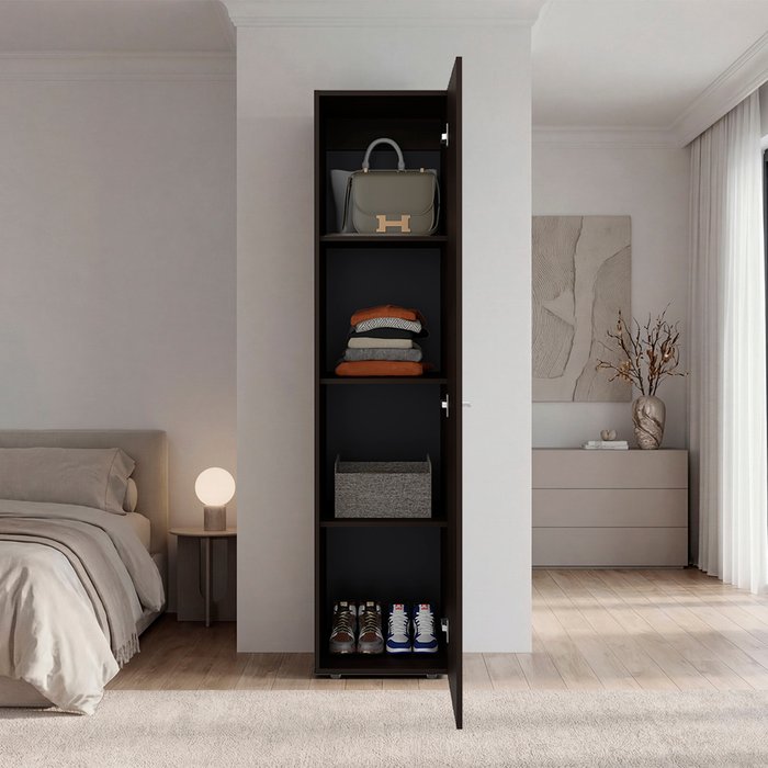 Home dreams m4 - 1-door wardrobe cabinet (stained walnut)