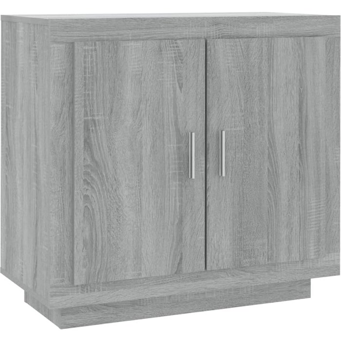 Aparador de madera contrachapada gris sonoma 80x40x75 cm - comfortxl