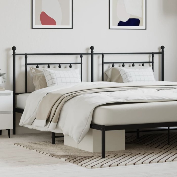 Cabecero,cabecero de cama,panel de cabecera de metal negro 200 cm cfw52774