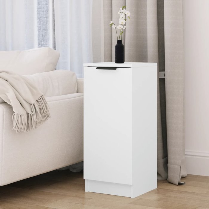 Maison exclusive - aparador de madera contrachapada blanco 30x30x70 cm