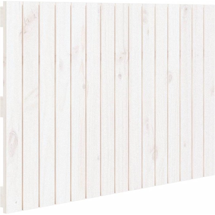 Cabecero de cama - mueble cabecero pared madera maciza pino blanco 95,5x3x60 cm