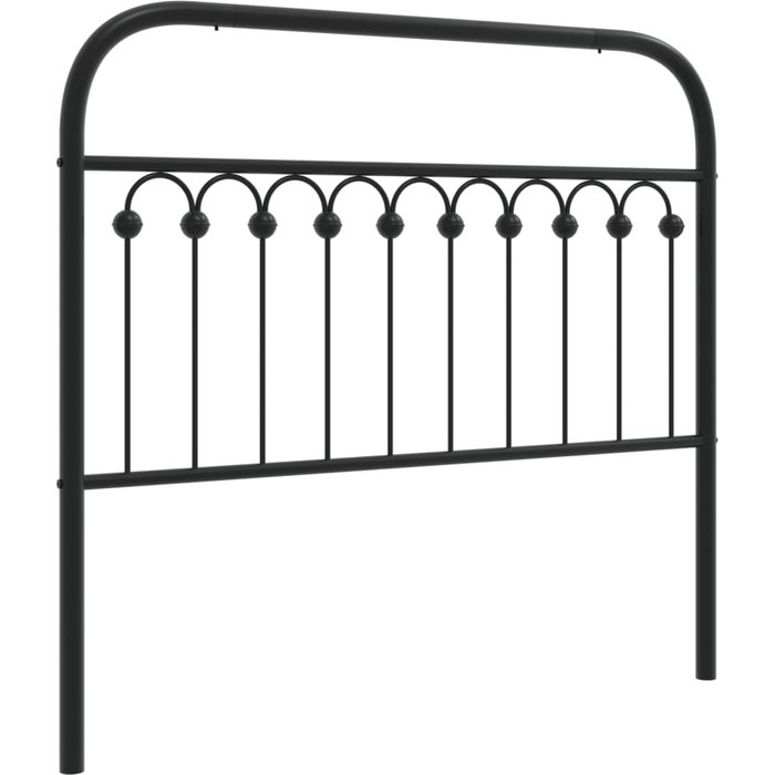 Cabecero de metal negro 107 cm - comfortxl