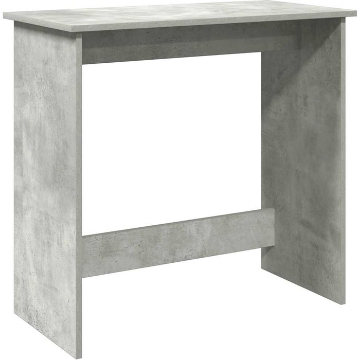 Escritorio de madera contrachapada gris hormigón 80x40x75 cm - comfortxl