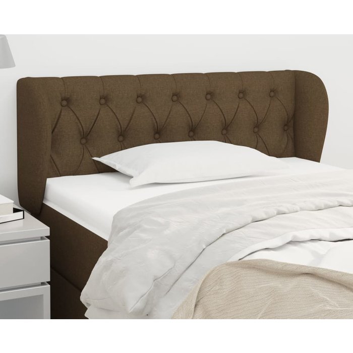 Maison exclusive - cabecero de tela gris oscuro 93x23x78/88 cm