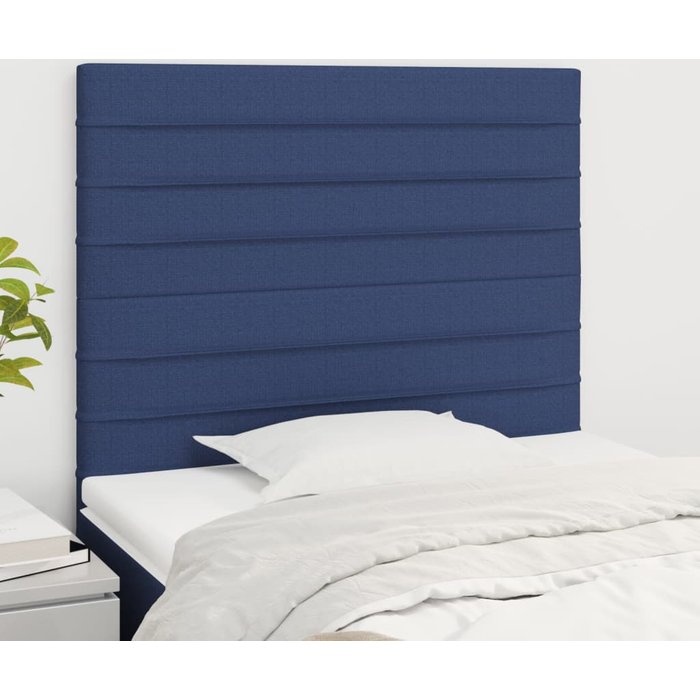 Maison exclusive - cabecero de cama de tela azul 90x5x118/128 cm