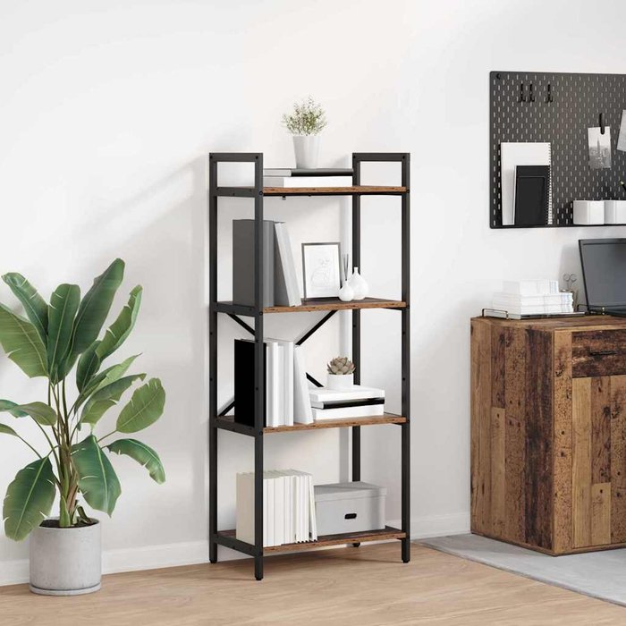 Estante de libros madera vieja 56 x 34 x 133,5 cm