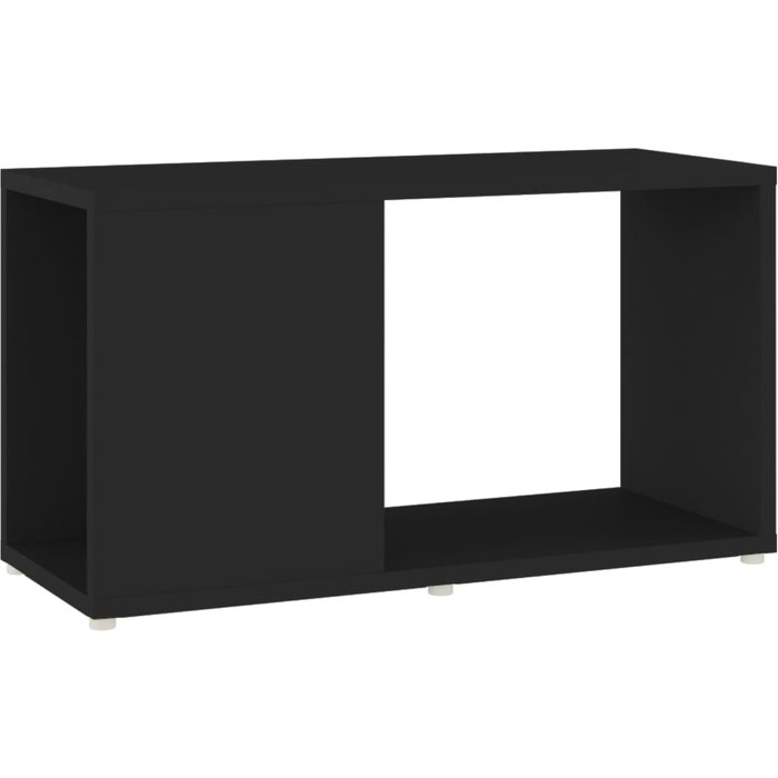 Maison exclusive - mueble de tv madera contrachapada negro 60x24x32 cm