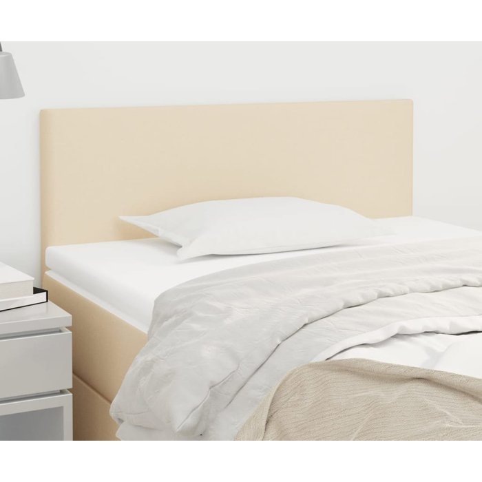 Cabecero de tela color crema 80x5x78/88 cm - comfortxl
