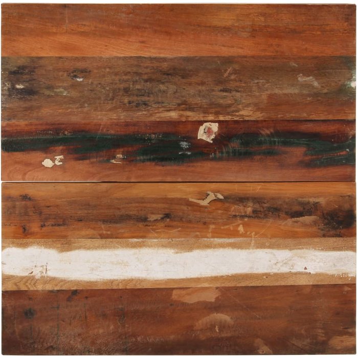 Tablero mesa cuadrada madera reciclada maciza 70x70 cm 25-27 mm - comfortxl