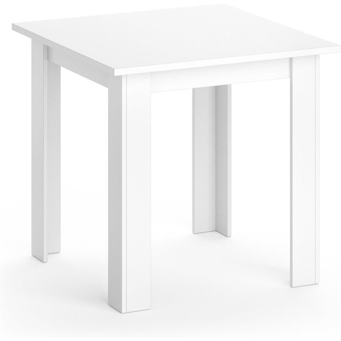 Vicco mesa de comedor karlos, blanco, 80 x 80 cm