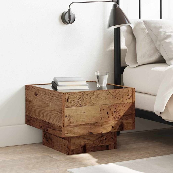 Vidaxl armario de almacenamiento madera antigua 40 x 40 x 30 cm