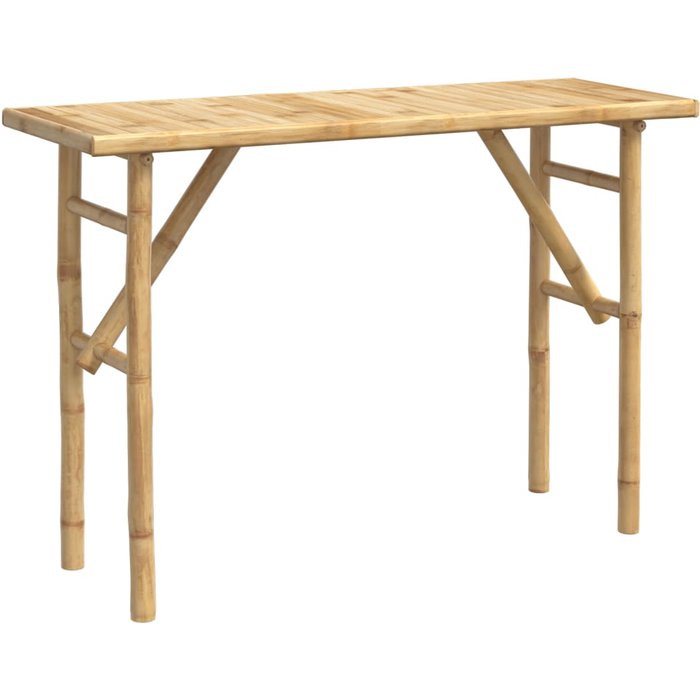 Mesa consola de entrada funcional y elegante 115 x 39 x 75 cm en bambú dec031330