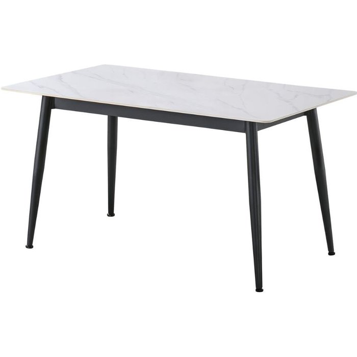 Mesa de comedor berna diseño ceramic blanco 75x140x80 cm adec